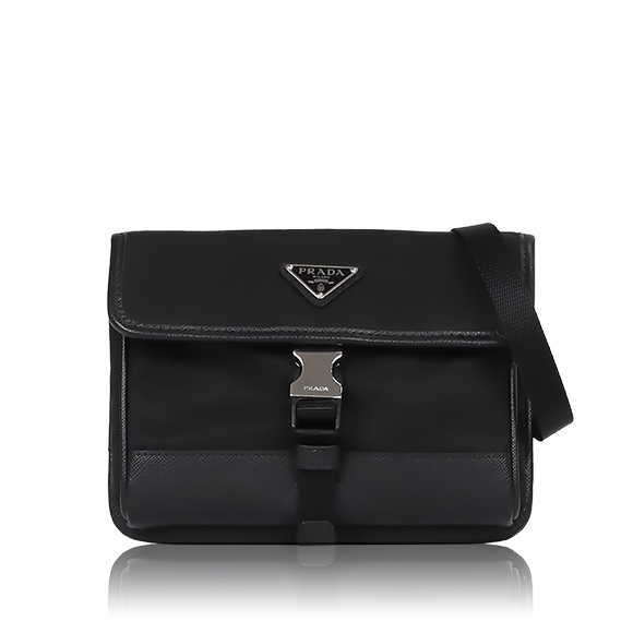 PRADA Re-Nylonサフィアーノレザースマートフォンケース 17&nbsp;x12&nbsp;x3cm(幅&nbsp;x 高さ&nbsp;x マチ)